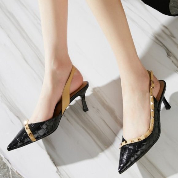 Studded high heel sandals - Picture 1 of 4